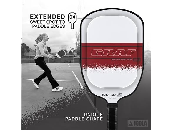 JOOLA GRAF CHAMPION 12mm Pickleball Paddle -