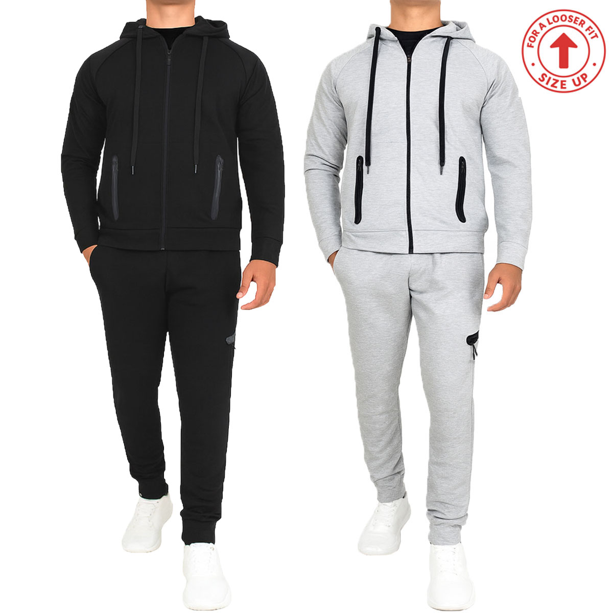Mens Tech Fleece Hoodie & Jogger Sets (S-3XL) - Gallery 36