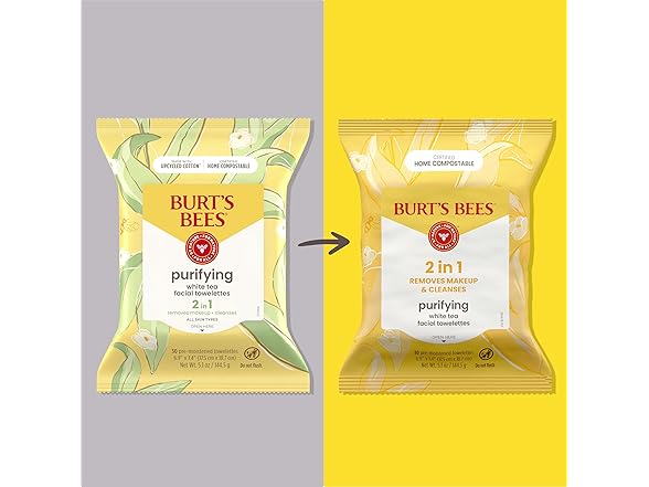 Burt’s Bees Purifying White Tea Facial Towelettes