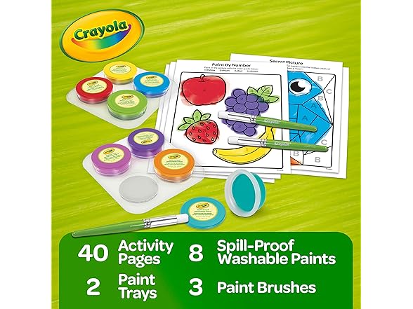 Crayola Spill Proof Paint Set (8ct)