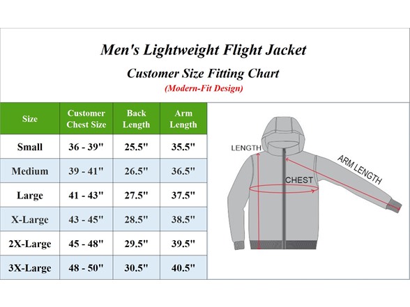 Mens Lightweight Bomber Flight Jacket (1 or 2Pk)