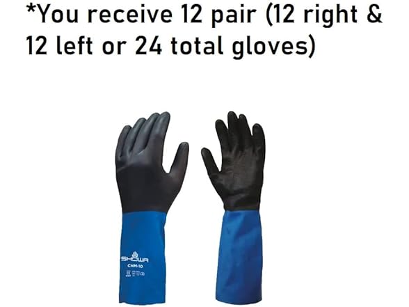 SHOWA CHM Neoprene Over Natural Glove