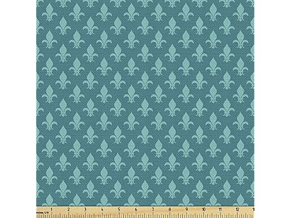Ambesonne Fleur de Lis Fabric by The Yard, Classical