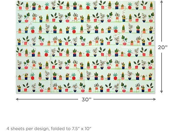 Hallmark Cute Christmas Flat Wrapping Paper