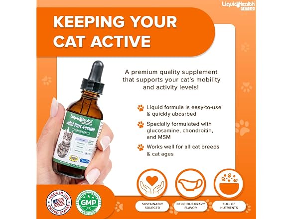 Pets Liquid Cat Glucosamine Joint Purr-Fection