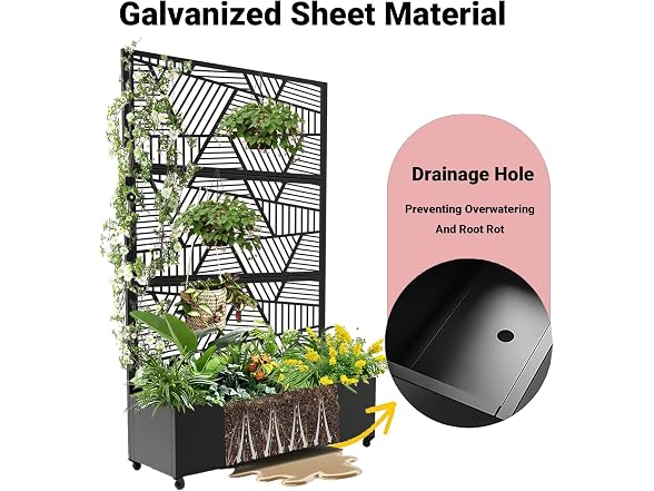 72 x 47 Outdoor Metal Privacy Screen - Gallery 4