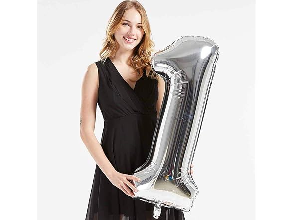 Silver Foil 21 Helium Jumbo Balloons