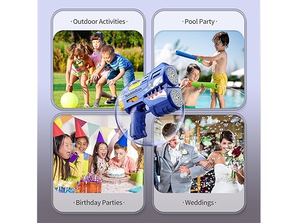 Jasny Two Pack Bubble Guns for Kids