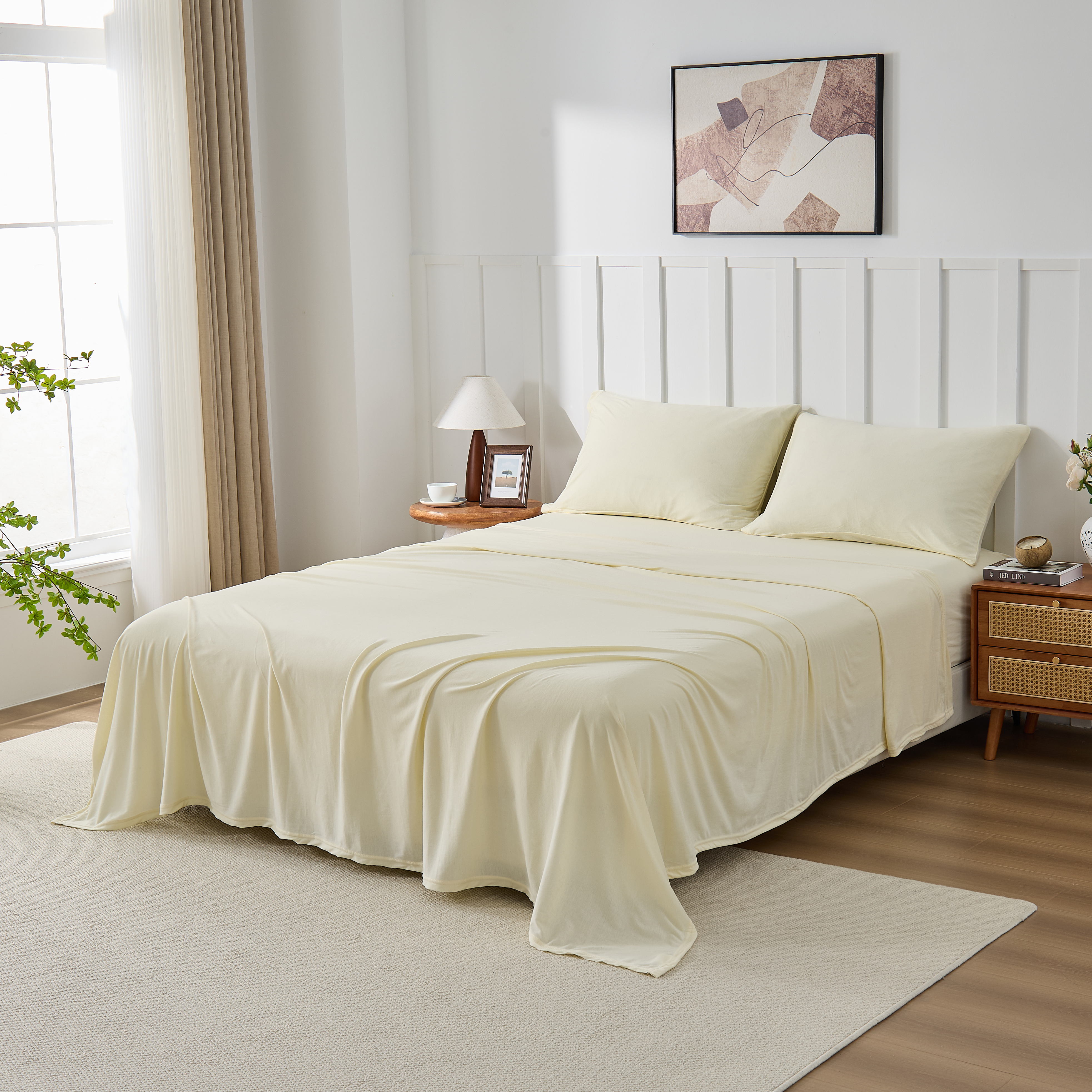 Kathy Ireland Jersey Knit Cotton Sheet Set - Gallery 38