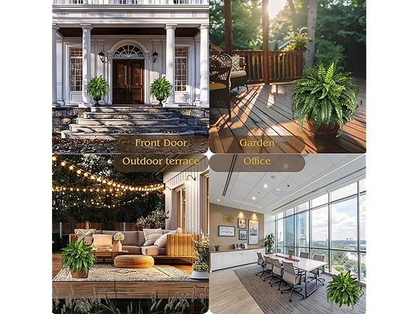 NeosCA Set of 2 Artificial Boston Fern