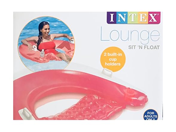 Intex LOUNGE Sit & Float RED