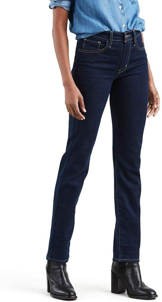 Levi's Womens 724 High Rise Straight Jeans - Gallery 10