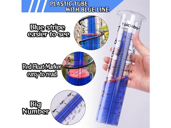 Rain Gauge Outdoor Dual-scale