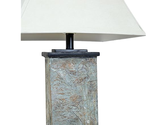 Sunnydaze Decor GSI-7971 Slate 3 Piece Lamp Set Grey