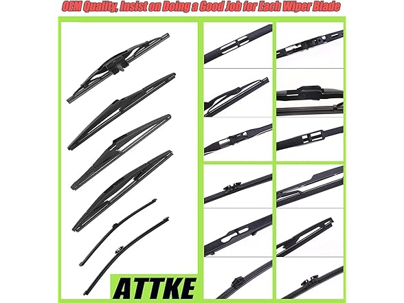 ATTKE Automotive Rear Wiper Blade