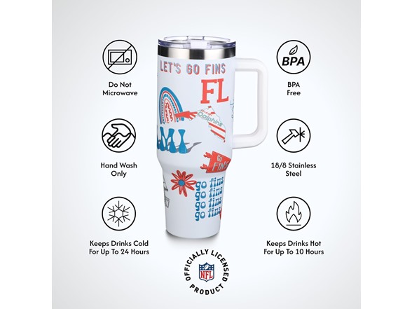 MIAMI DOLPHINS 46oz Game Day Tumbler