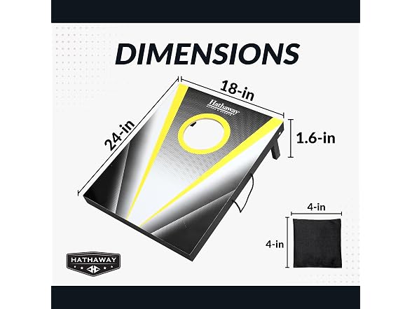 Hathaway Compact Cornhole Bean Bag Toss
