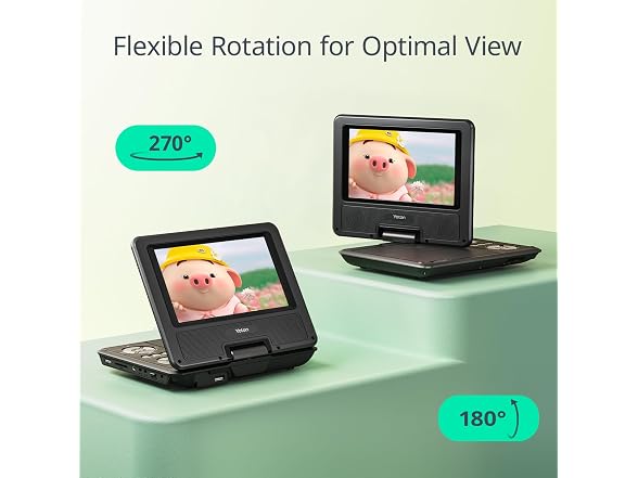 YOTON 9.5in Portable DVD Player Swivel