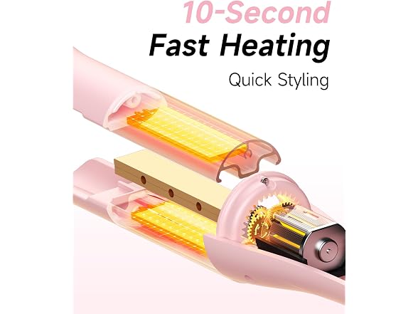 TSUYAGLA Pink 1"-1.25"-1.5" Barrels Automatic Curling Iron