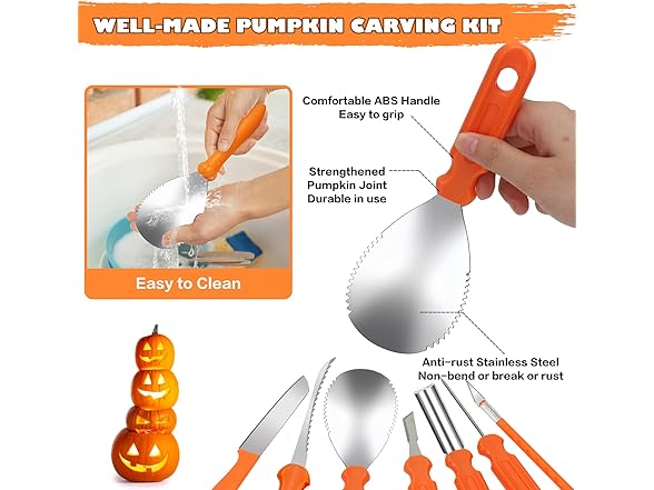 Pumpkin Carving Kit for Halloween