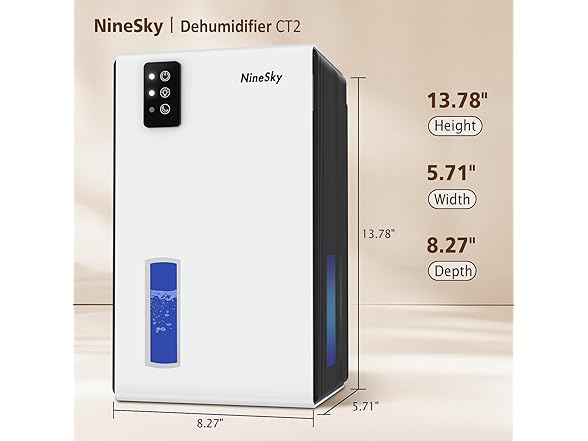 Dehumidifier for Home, 95 OZ Water Tank