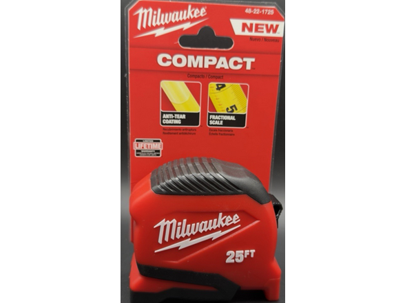 Milwaukee 48-22-1725 25 ft. Compact Tape