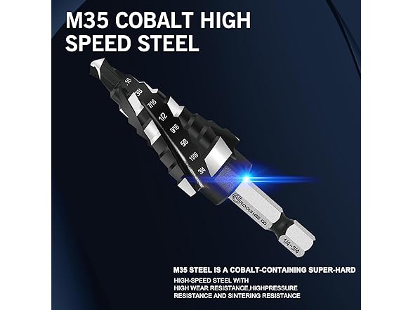 GMTOOLS GMTOOLS M35 Four Spiral Flute Cobalt St