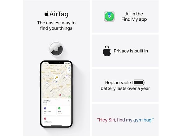 (4 PACK) Apple AirTags (1st Gen)