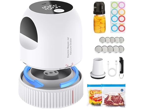 3 in 1 Electric Mason Jar Vacuum Sealer Kit