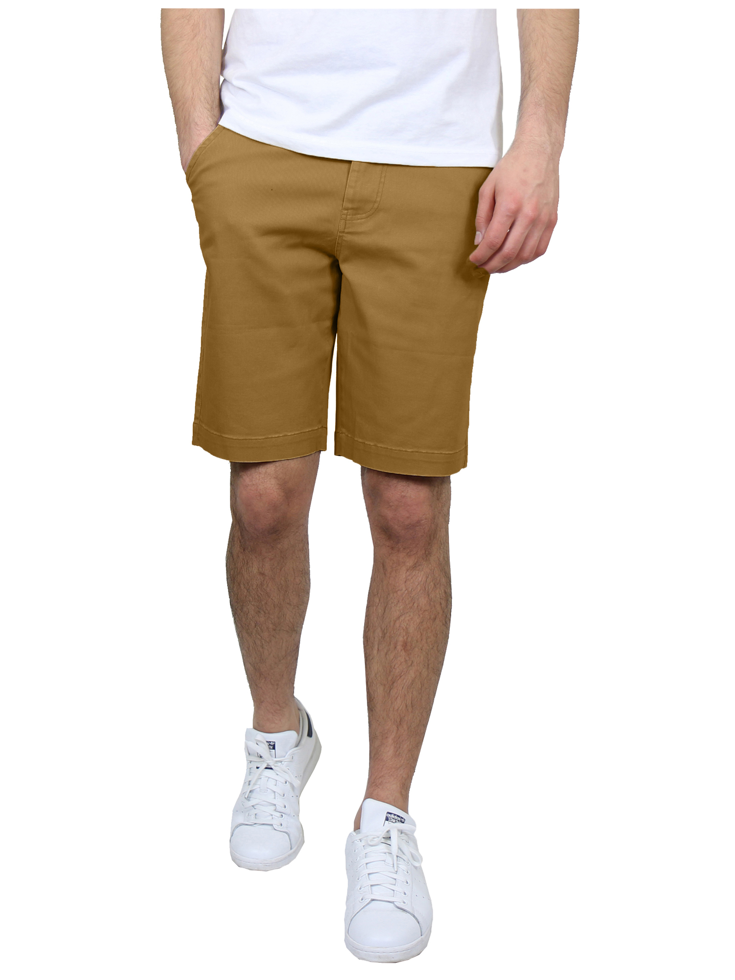 2Pk Asst Mens Stretch Chino Shorts - Gallery 25
