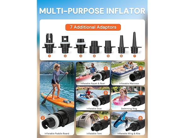 Paddle Board Electric Pump, 18000mAh