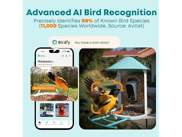 NETVUE Birdfy AI Smart Bird Feeder