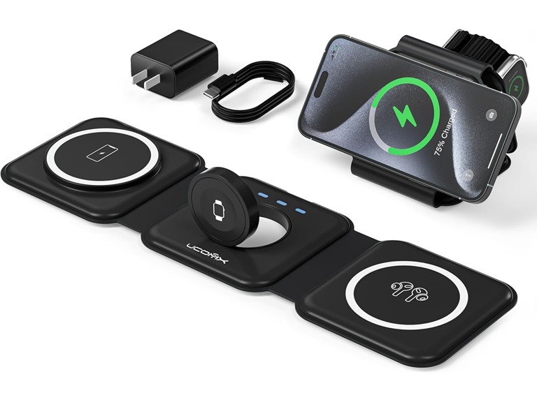 UCOMX 3-in-1 Wireless Foldable Charging Station