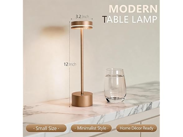 2 Pack Cordless Table Lamps, 5000 mAh