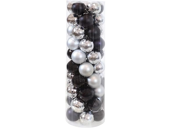 Sunnydaze Decor SME-8536 300pc Blk/Silver Xmas Orns