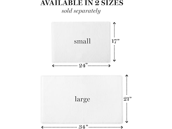 MARTHA STEWART Drylon Microfiber Bath Rug 17"X24"