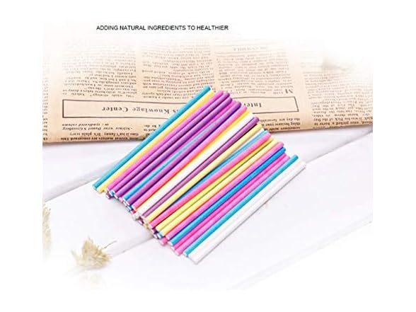 Aeyistry 100 Pcs Colorful Lollipop Stick