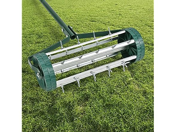 Hysache Rolling Lawn Aerator, 18"