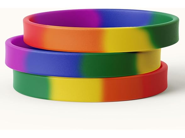 SuntonSports Rainbow Rubber Bracelets