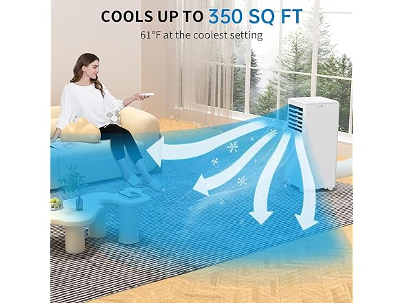 Towallmark 8,000 BTU 3-In-1 Portable Air Conditioner