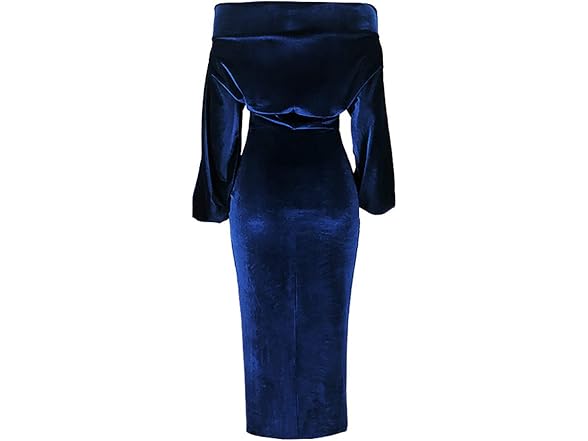 Salimdy Women (M) One Off Shoulder Midi Long Dress
