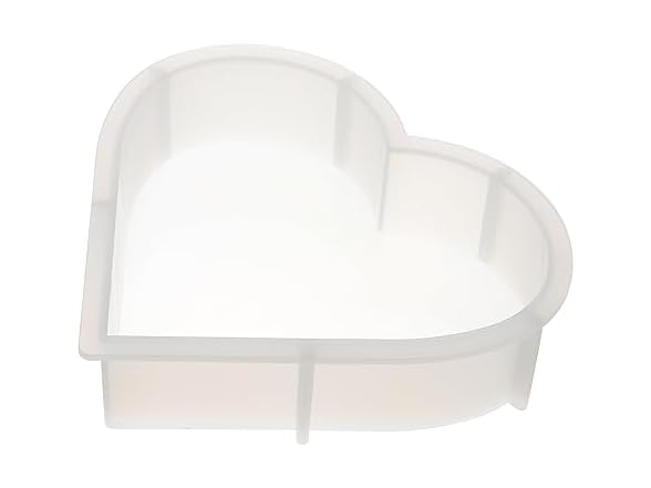 Silicone Heart Mold for Resin Bookends,