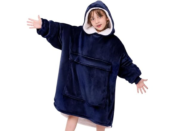yescool Wearable Blanket Kids Hoodie