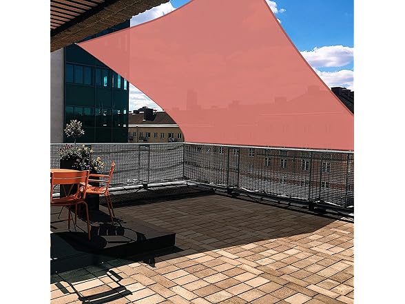 Yescom SHADE SAIL 16Ft SQUARE-Red