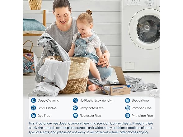 Laundry Detergent Sheets Unscented