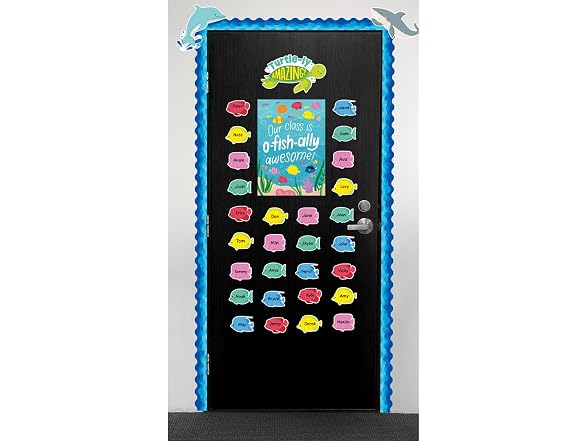 CTP Waves of Blue Wavy EZ Border for Classroom Border