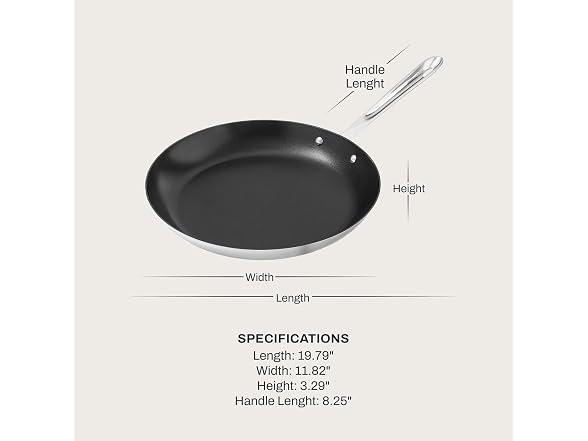 All-Clad D3 Pro Nonstick Stainless Steel 11" Crepe Pan