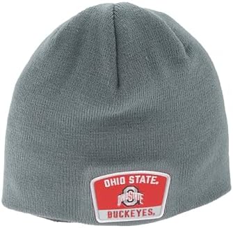 ZHATS Standard NCAA Officially Licensed Beanie Edge Patch Switchback Gray