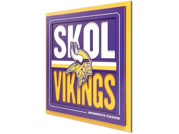 YouTheFan NFL Vikings Slogan Series Wall Art