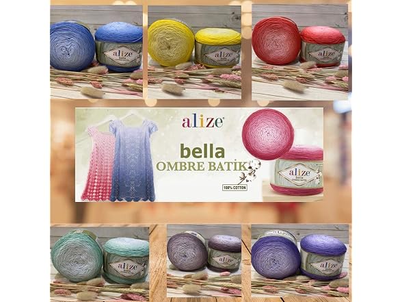 Alize Bella Ombre Batik 100% Cotton Yarn 1